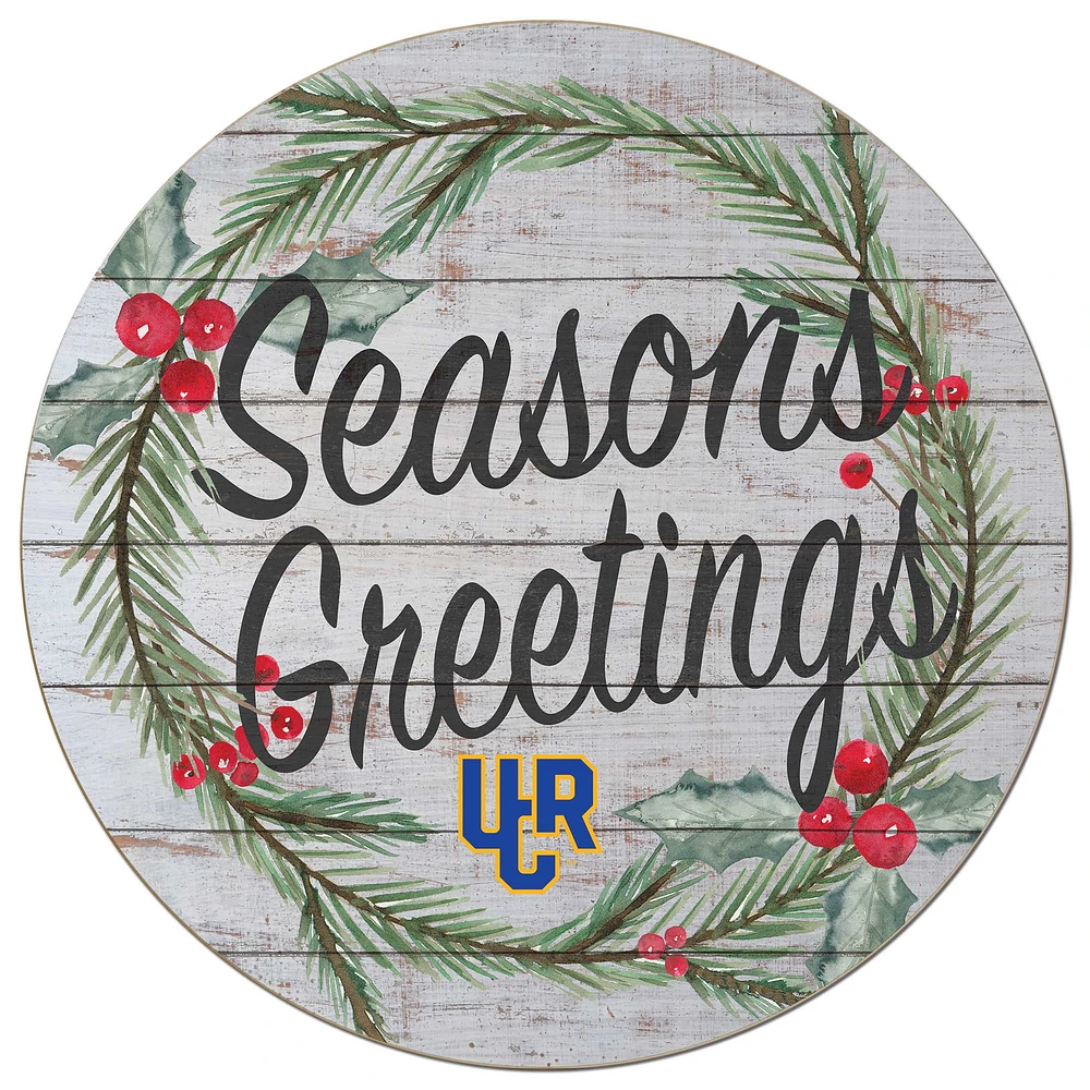 UC Riverside Highlanders 20'' x 20'' Season's Greetings Circle
