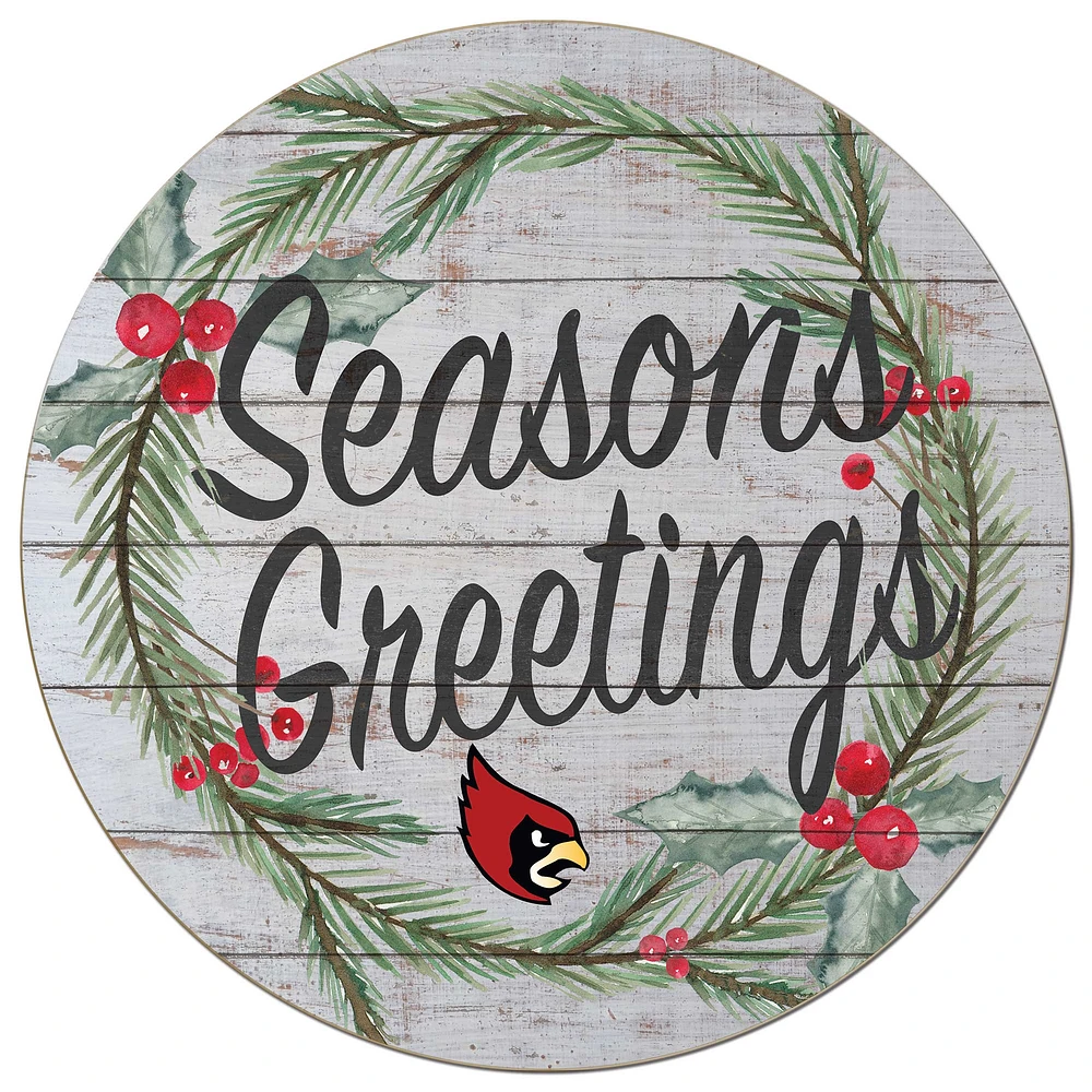 Catholic University Cardinals 20'' x 20'' Season's Greetings Circle