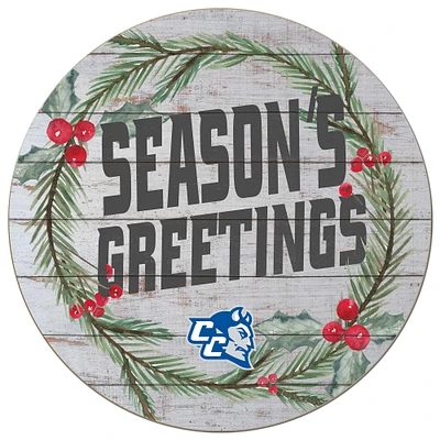 Central Connecticut State Blue Devils 20'' x 20'' Season's Greetings Circle