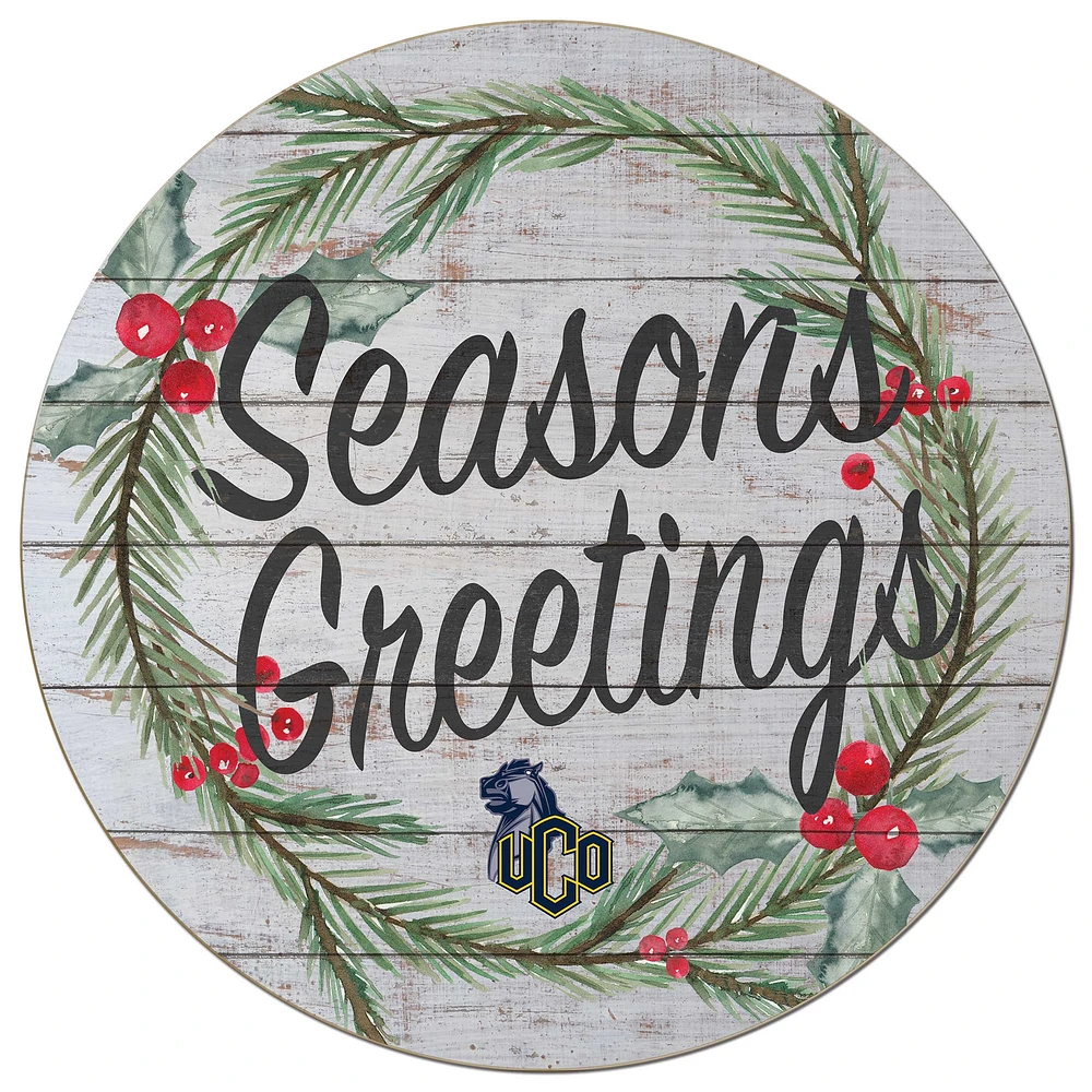Central Oklahoma Bronchos 20'' x 20'' Season's Greetings Circle