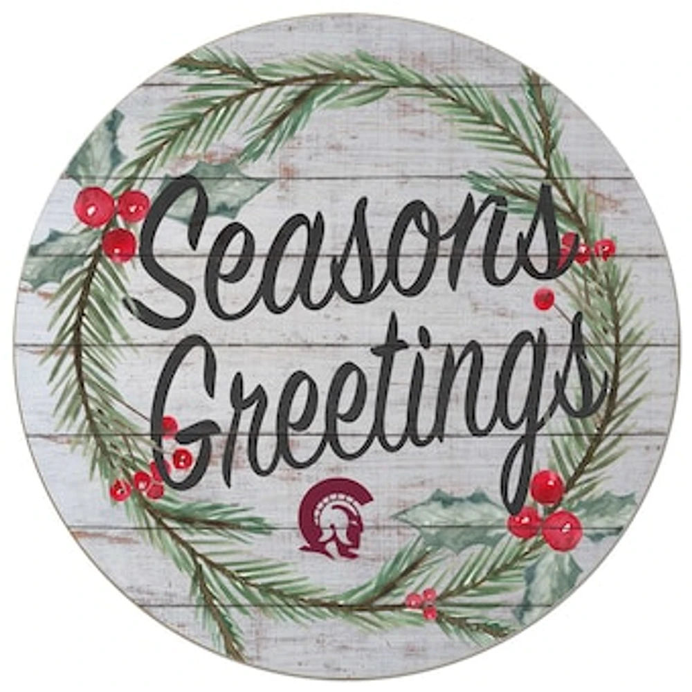 Arkansas Little Rock Trojans 20'' x 20'' Season's Greetings Circle