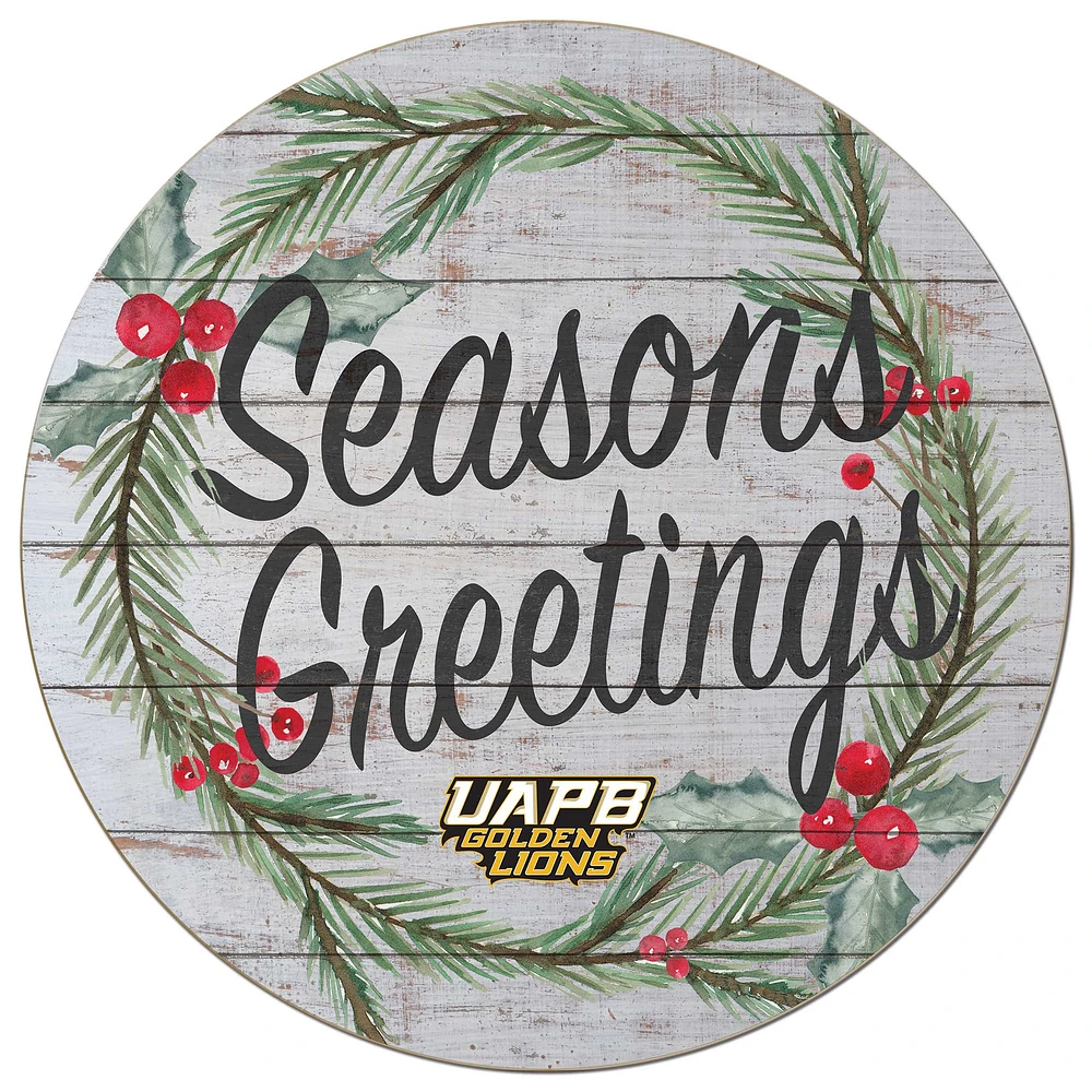 Arkansas Pine Bluff Golden Lions 20'' x 20'' Season's Greetings Circle