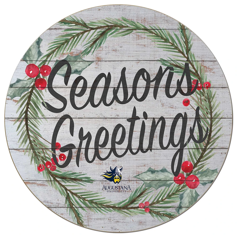 Augustana Vikings 20'' x 20'' Season's Greetings Circle