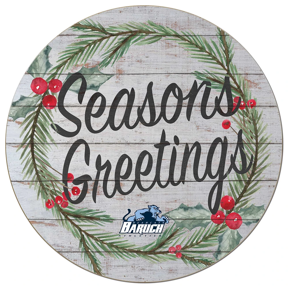 CUNY Baruch College 20'' x 20'' Season's Greetings Circle