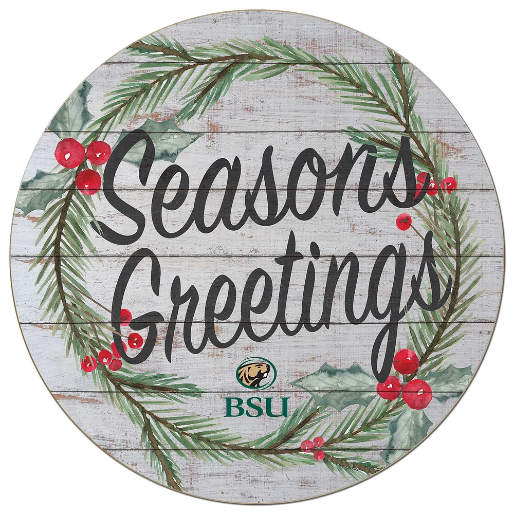 Bemidji State Beavers 20'' x 20'' Season's Greetings Circle