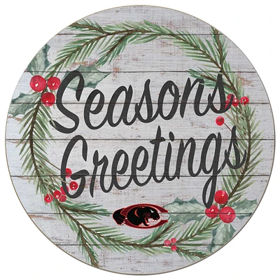 Claflin Panthers 20'' x 20'' Season's Greetings Circle