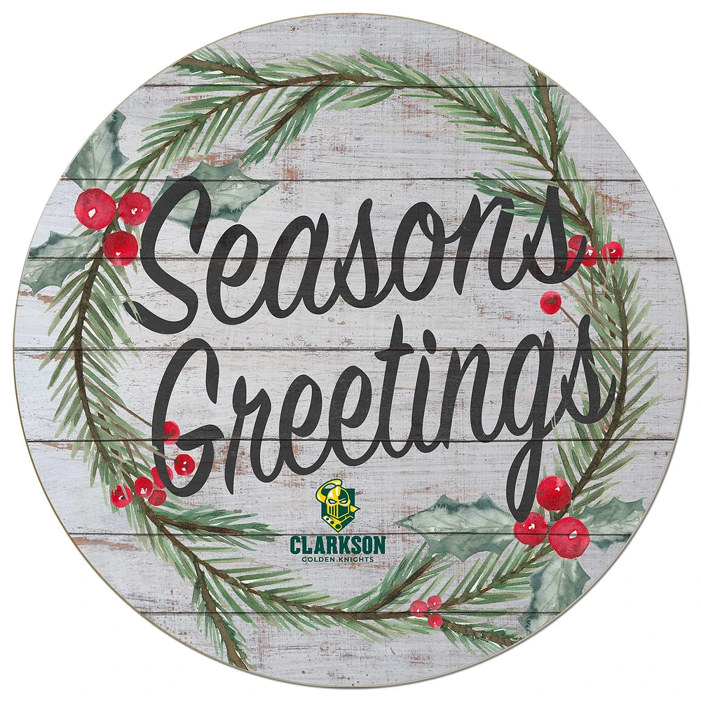 Clarkson Golden Knights 20'' x 20'' Season's Greetings Circle