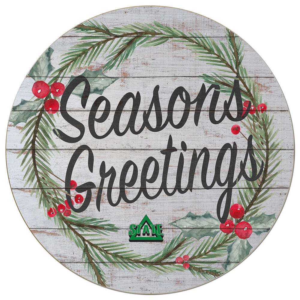 Delta State Statesmen 20'' x 20'' Season's Greetings Circle