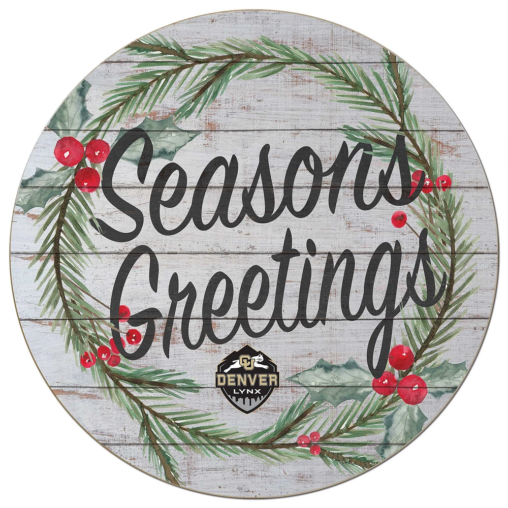 CU Denver Lynx 20'' x 20'' Season's Greetings Circle