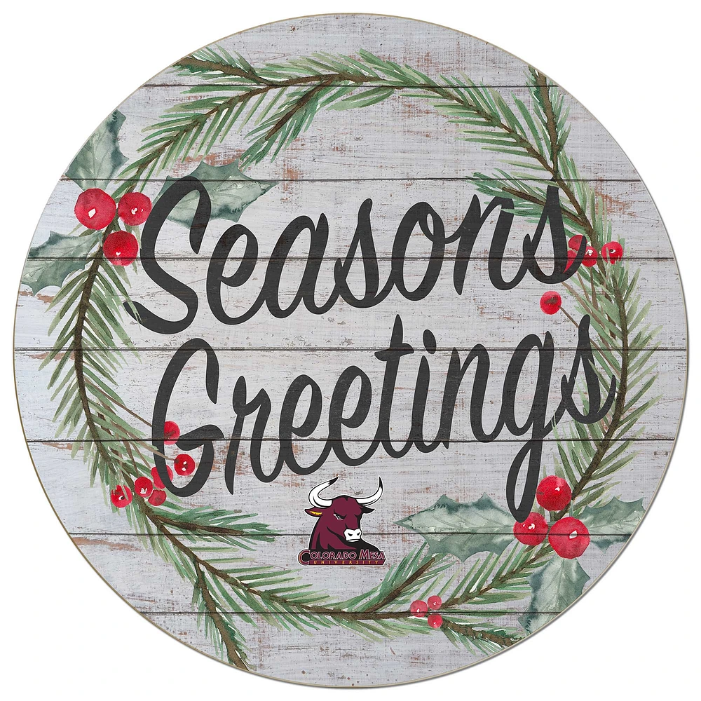 CMU Mavericks 20'' x 20'' Season's Greetings Circle