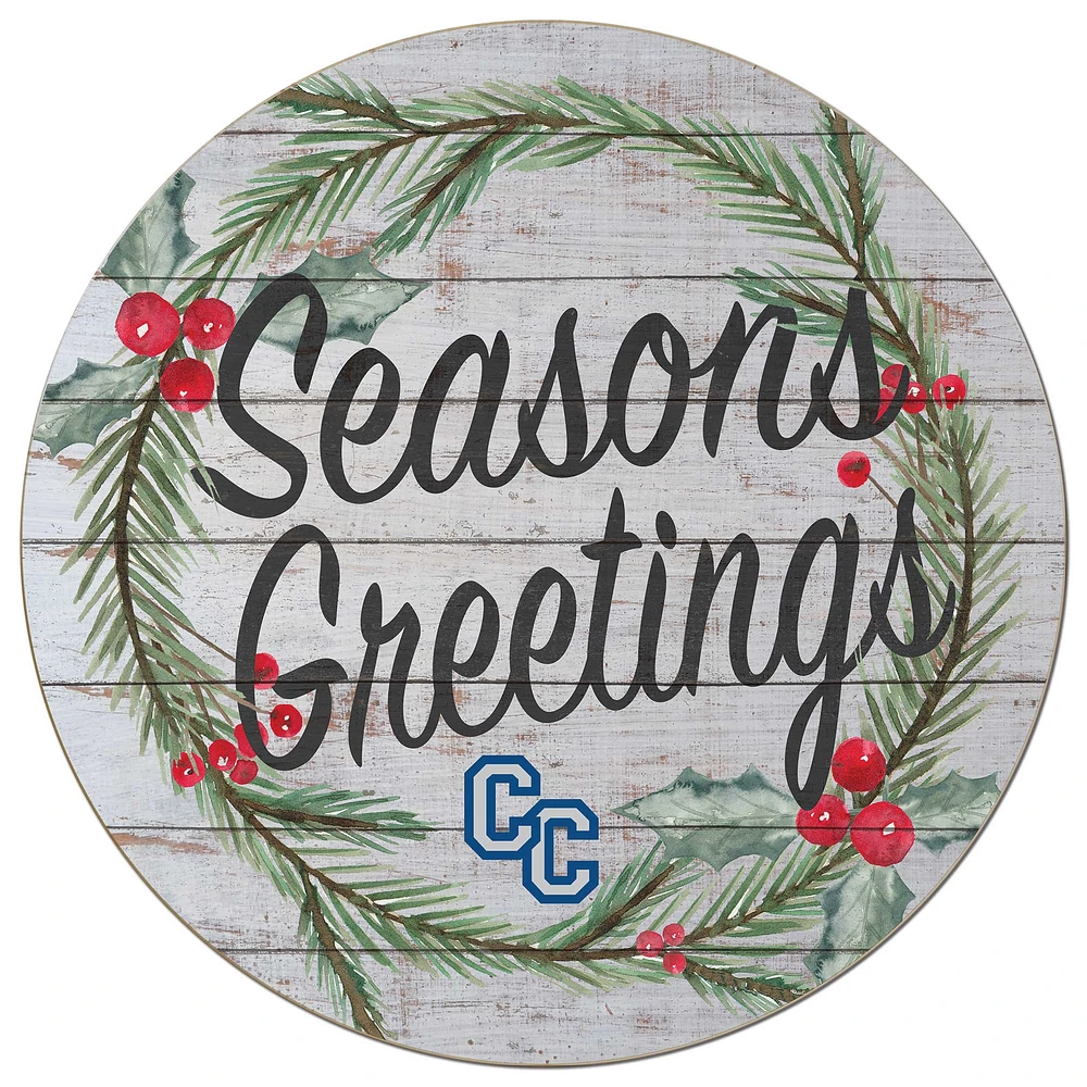 Columbia College of Missouri Cougars 20'' x 20'' Season's Greetings Circle