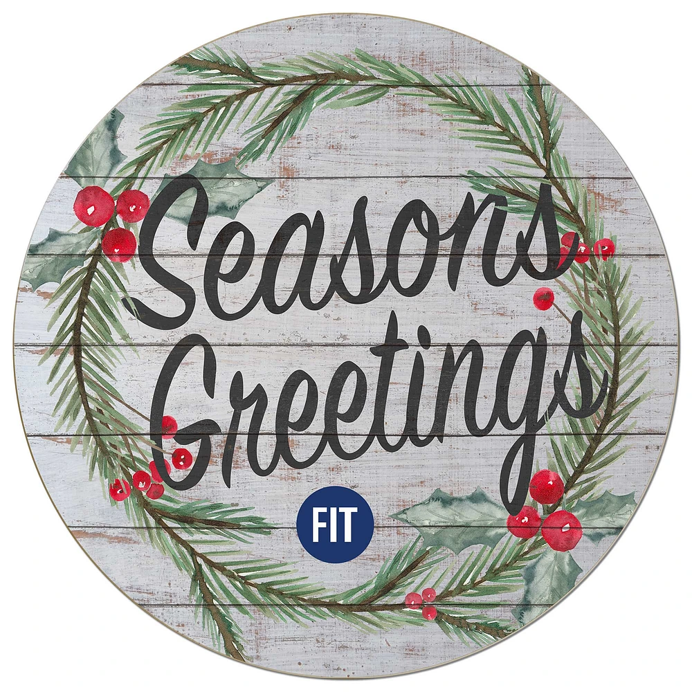 SUNY Fashion Institute of Technology Tigers 20'' x 20'' Season's Greetings Circle