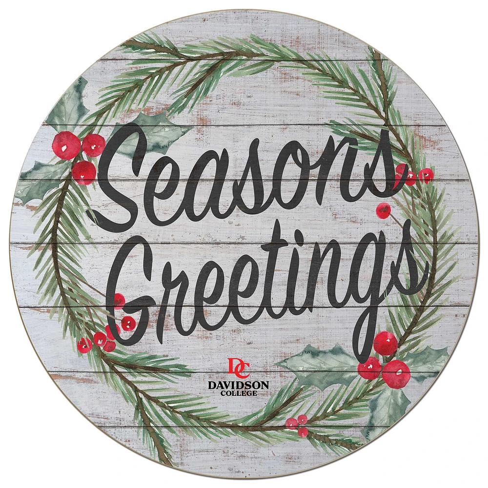 Davidson Wildcats 20'' x 20'' Season's Greetings Circle