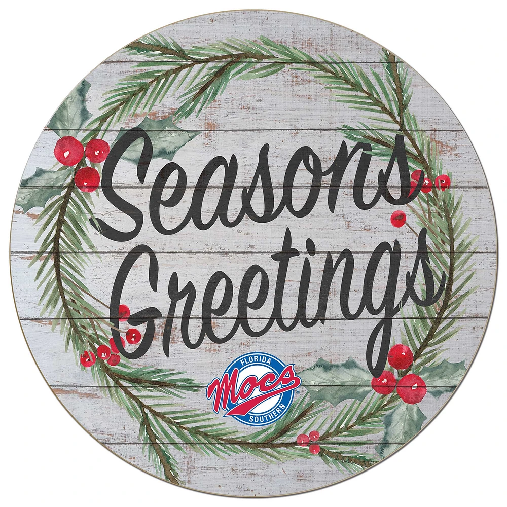 Florida Southern Mocs 20'' x 20'' Season's Greetings Circle