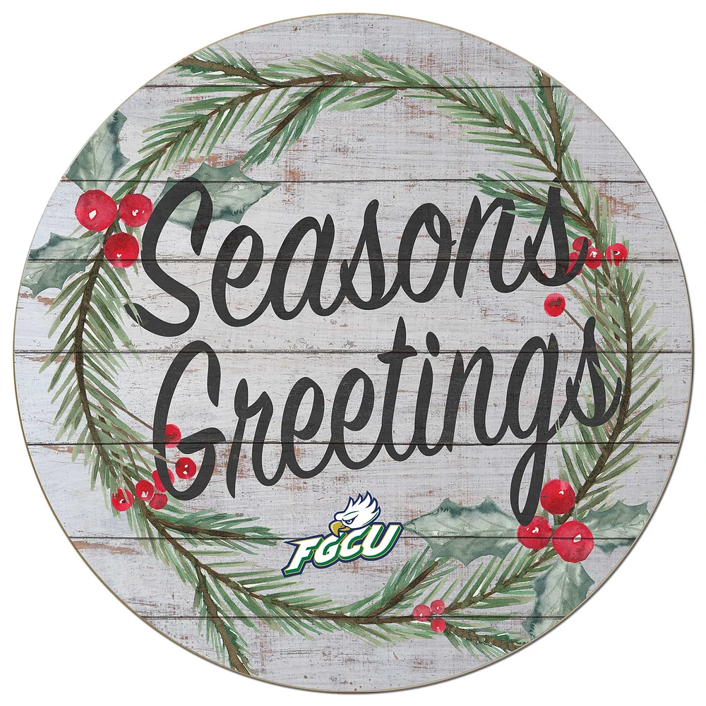Florida Gulf Coast Eagles 20'' x 20'' Season's Greetings Circle