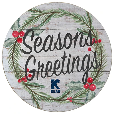 Kean University Cougars 20'' x 20'' Season's Greetings Circle