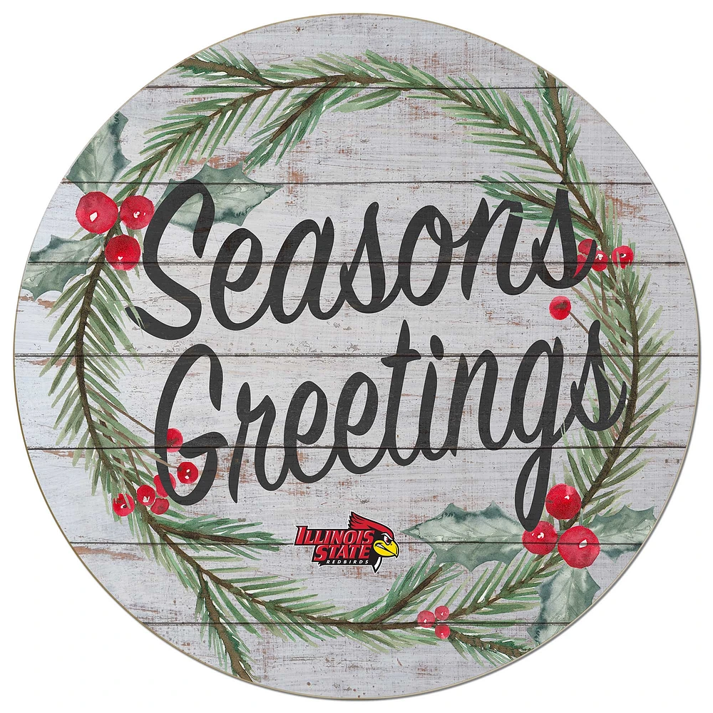 Illinois State Redbirds 20'' x 20'' Season's Greetings Circle