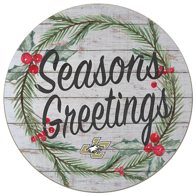 Juniata Eagles 20'' x 20'' Season's Greetings Circle