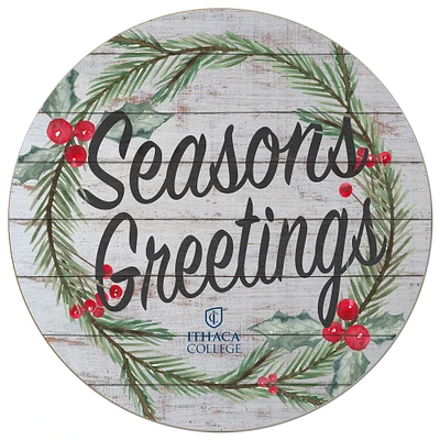 Ithaca College Bombers 20'' x 20'' Season's Greetings Circle