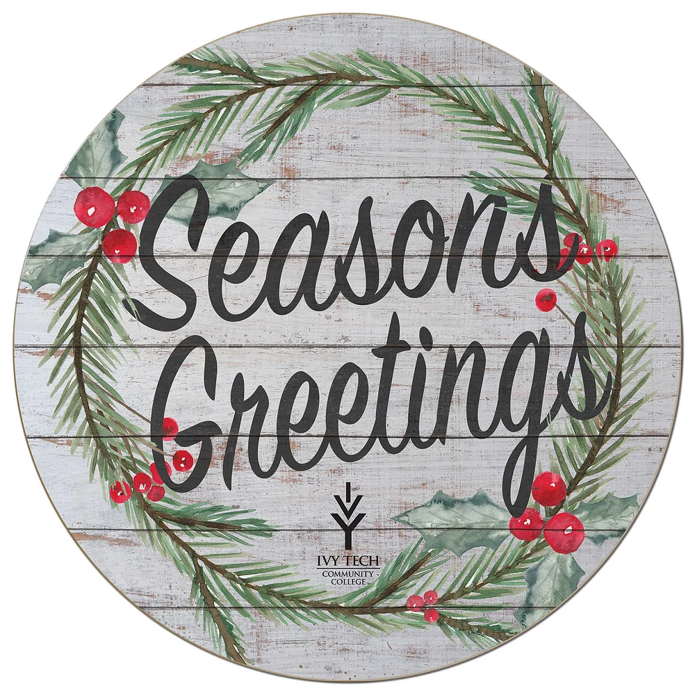 Ivy Tech Community College 20'' x 20'' Season's Greetings Circle