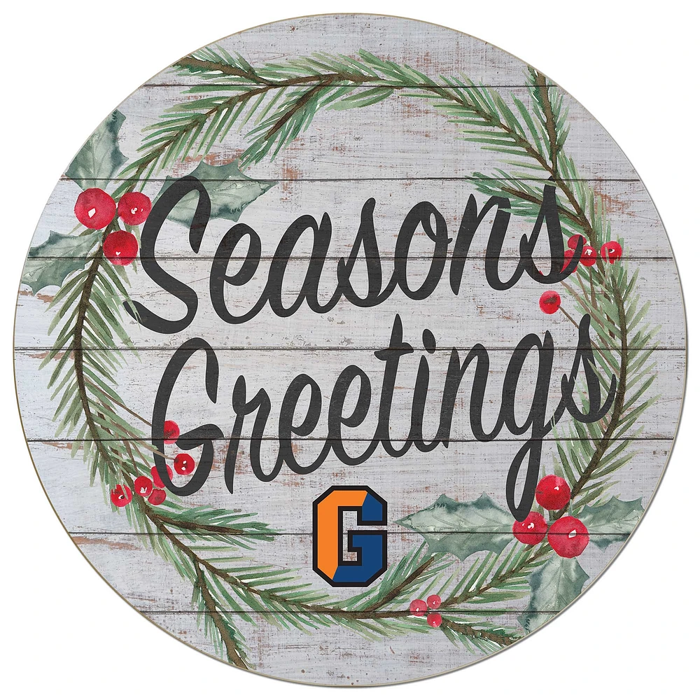 Gettysburg Bullets 20'' x 20'' Season's Greetings Circle