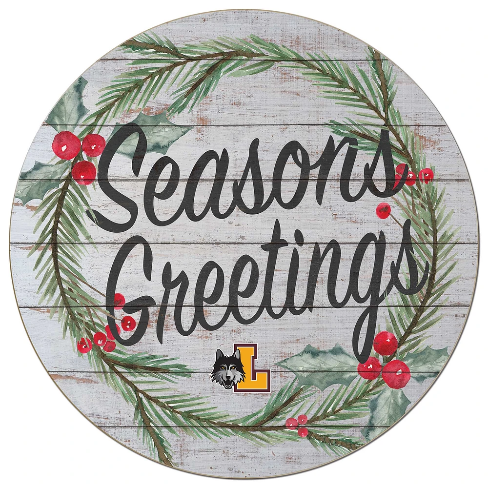 Loyola Chicago Ramblers 20'' x 20'' Season's Greetings Circle