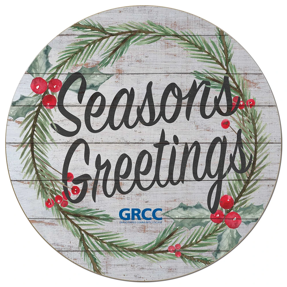 Grand Rapids Raiders 20'' x 20'' Season's Greetings Circle