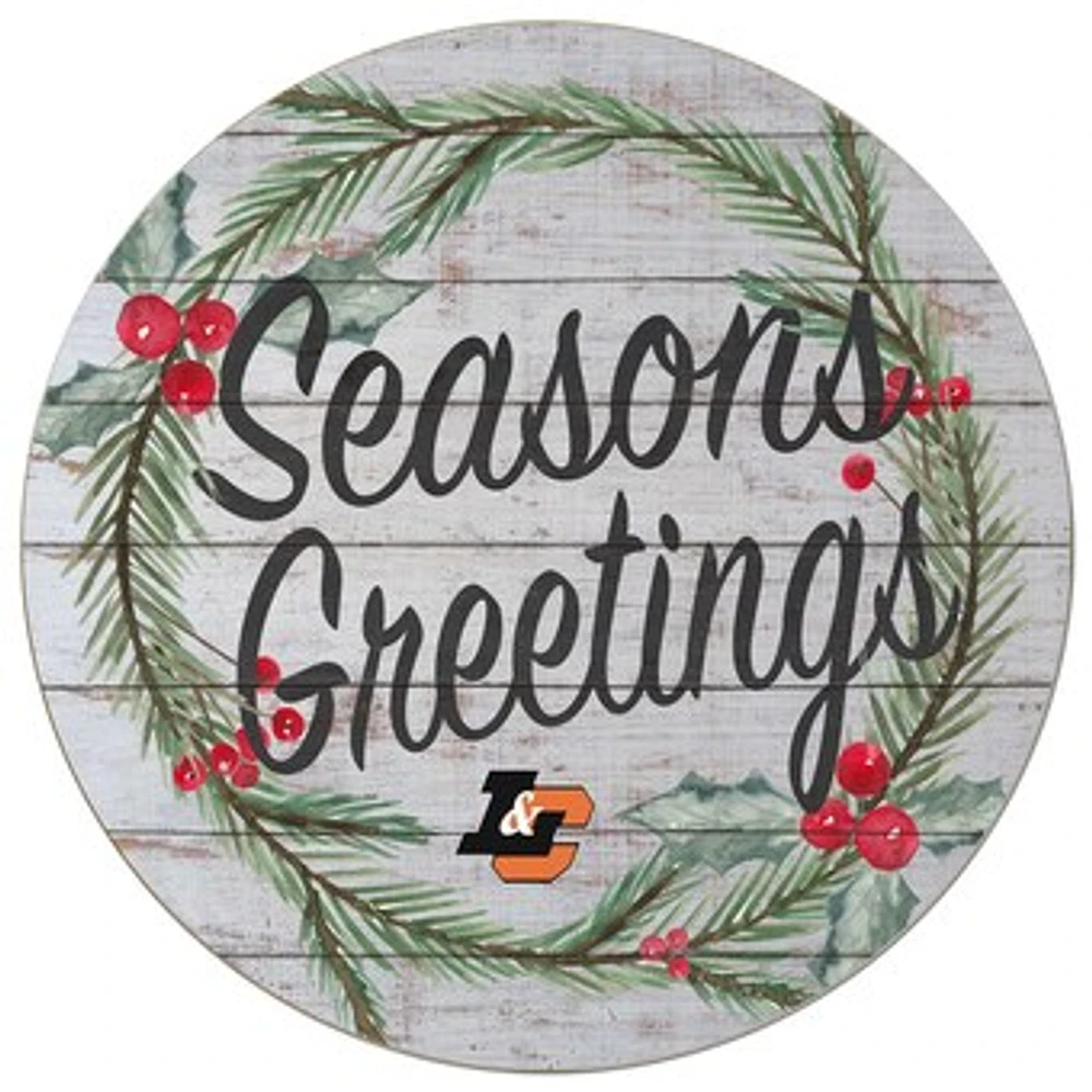 Lewis & Clark College Pioneers 20'' x 20'' Season's Greetings Circle