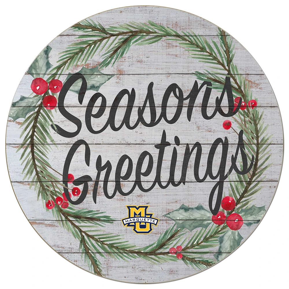 Marquette Golden Eagles 20'' x 20'' Season's Greetings Circle