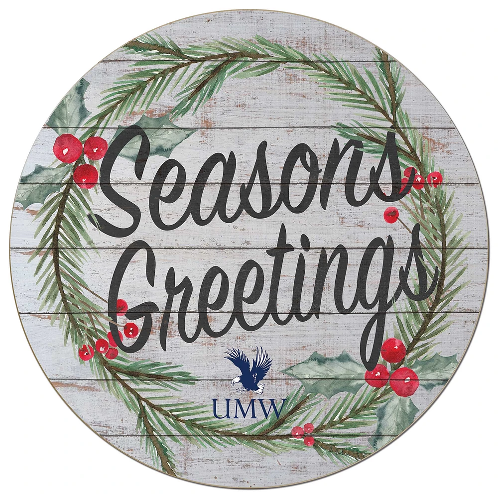 University of Mary Washington Eagles 20'' x 20'' Season's Greetings Circle