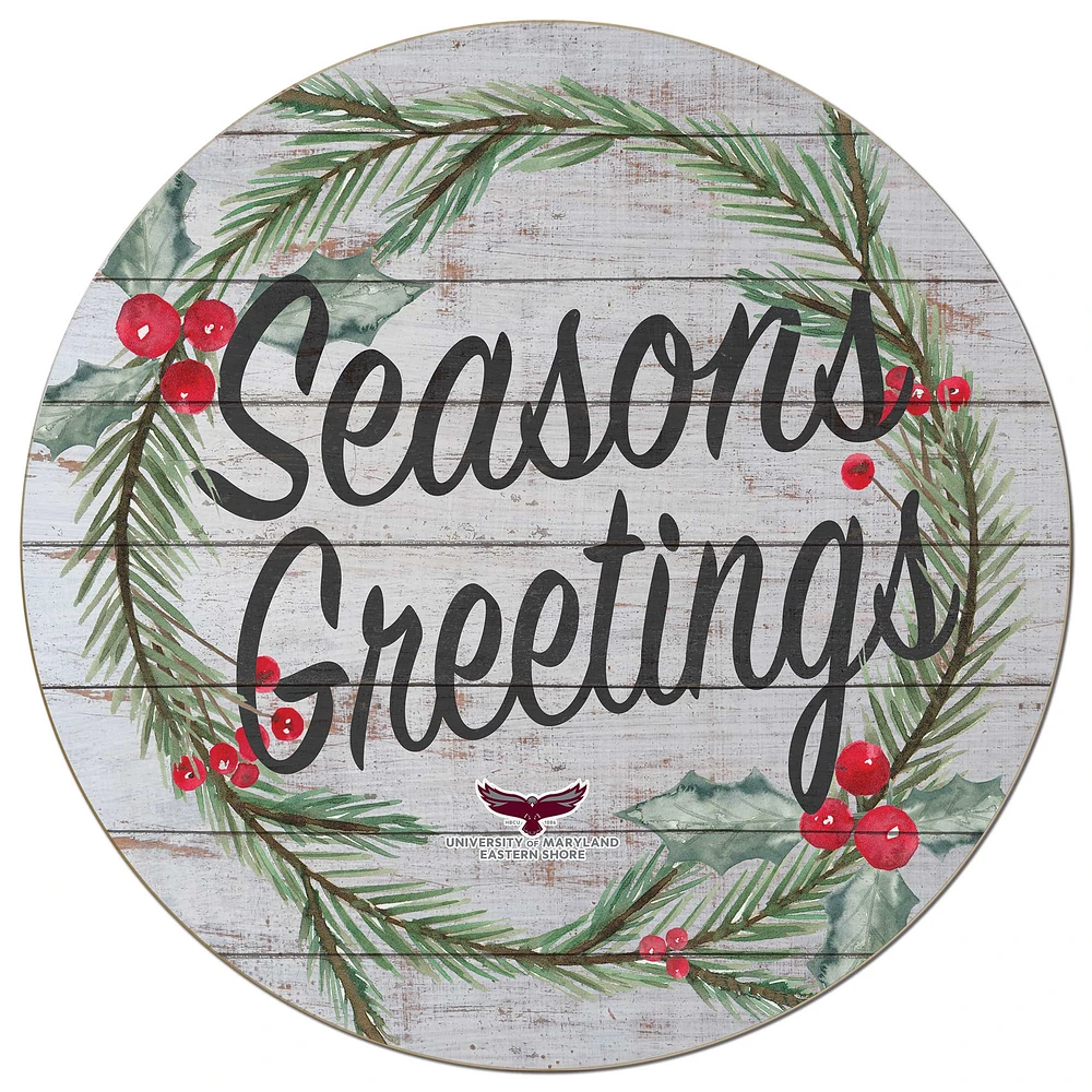 Maryland Eastern Shore Hawks 20'' x 20'' Season's Greetings Circle