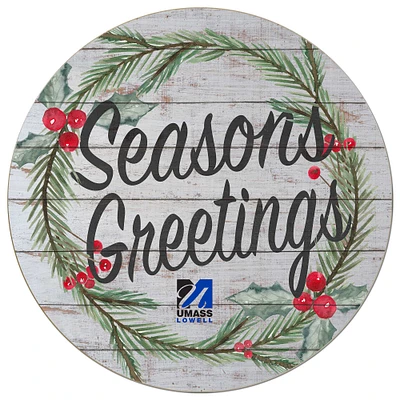 UMass Lowell River Hawks 20'' x 20'' Season's Greetings Circle