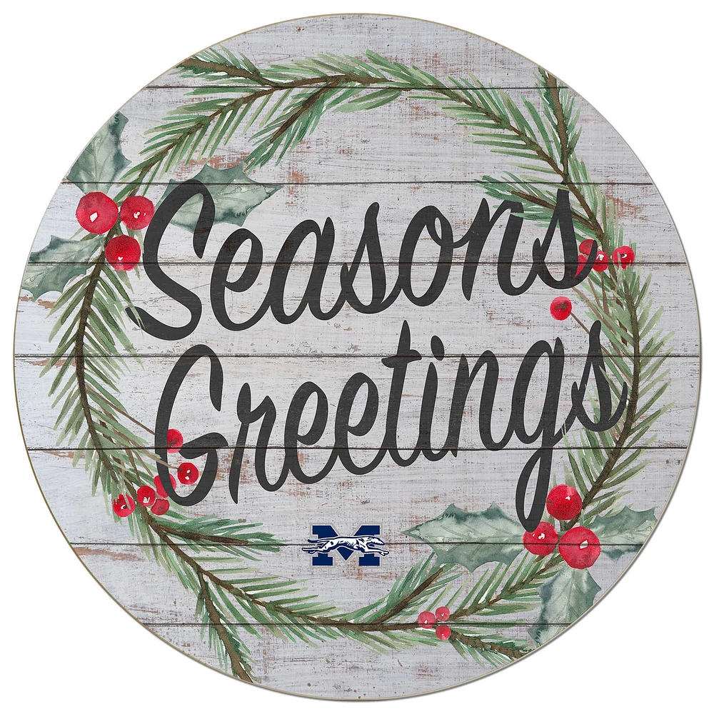 Moravian Greyhounds 20'' x 20'' Season's Greetings Circle