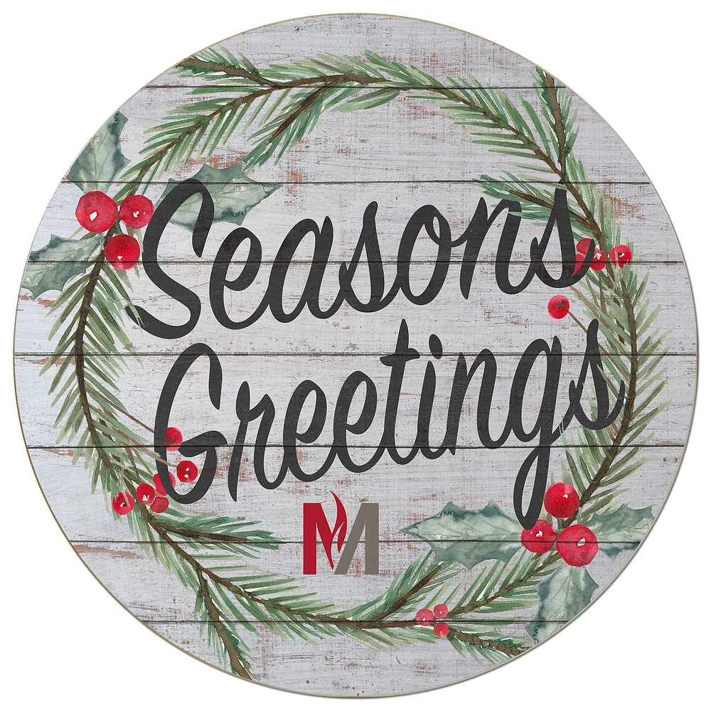 Minnesota State Moorhead Dragons 20'' x 20'' Season's Greetings Circle