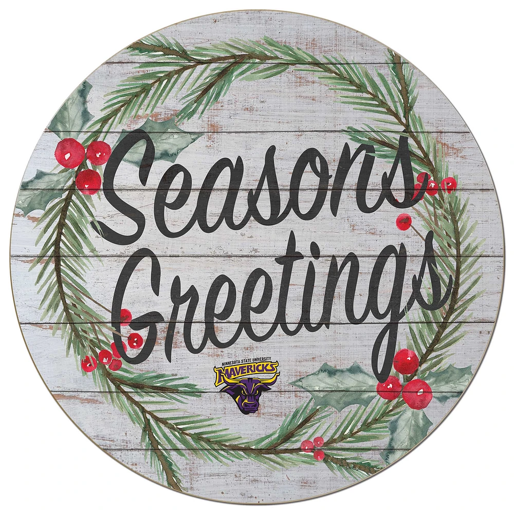 Minnesota State Mavericks 20'' x 20'' Season's Greetings Circle