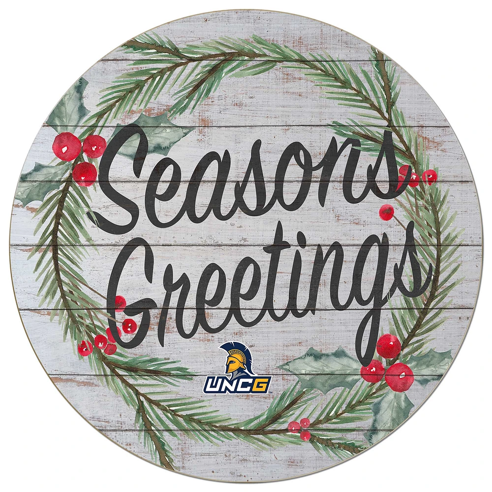 UNCG Spartans 20'' x 20'' Season's Greetings Circle