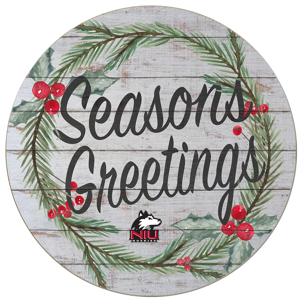Northern Illinois Huskies 20'' x 20'' Season's Greetings Circle