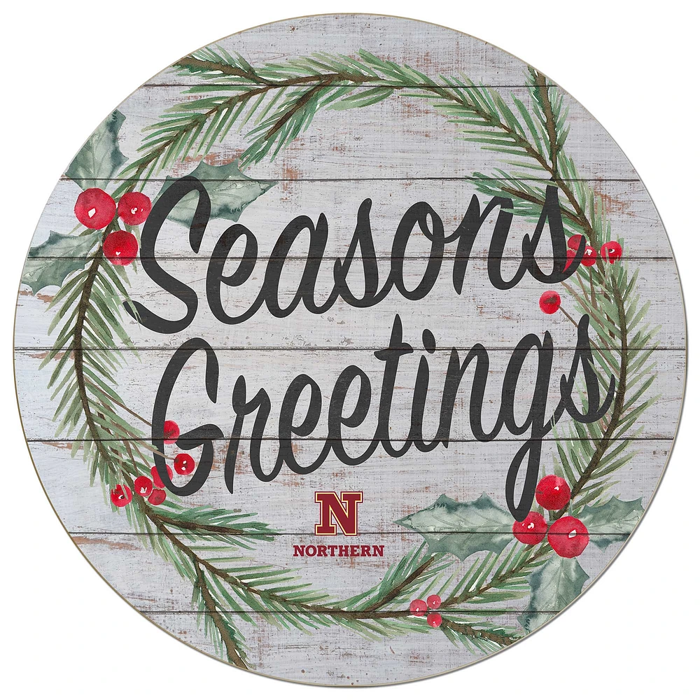 Northern State University Wolves 20'' x 20'' Season's Greetings Circle