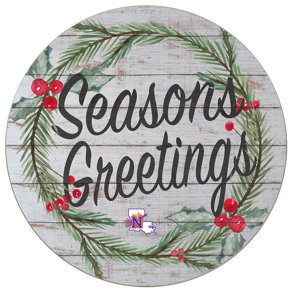 Northwestern State Demons 20'' x 20'' Season's Greetings Circle