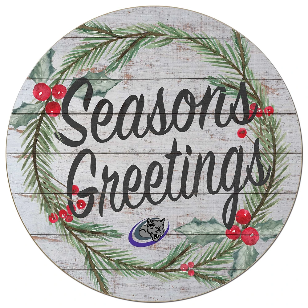 Olive-Harvey College Purple Panthers 20'' x 20'' Season's Greetings Circle