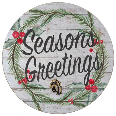 Oakland Golden Grizzlies 20'' x 20'' Season's Greetings Circle
