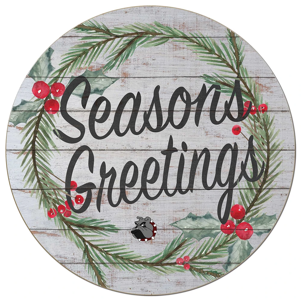 University of Redlands Bulldogs 20'' x 20'' Season's Greetings Circle