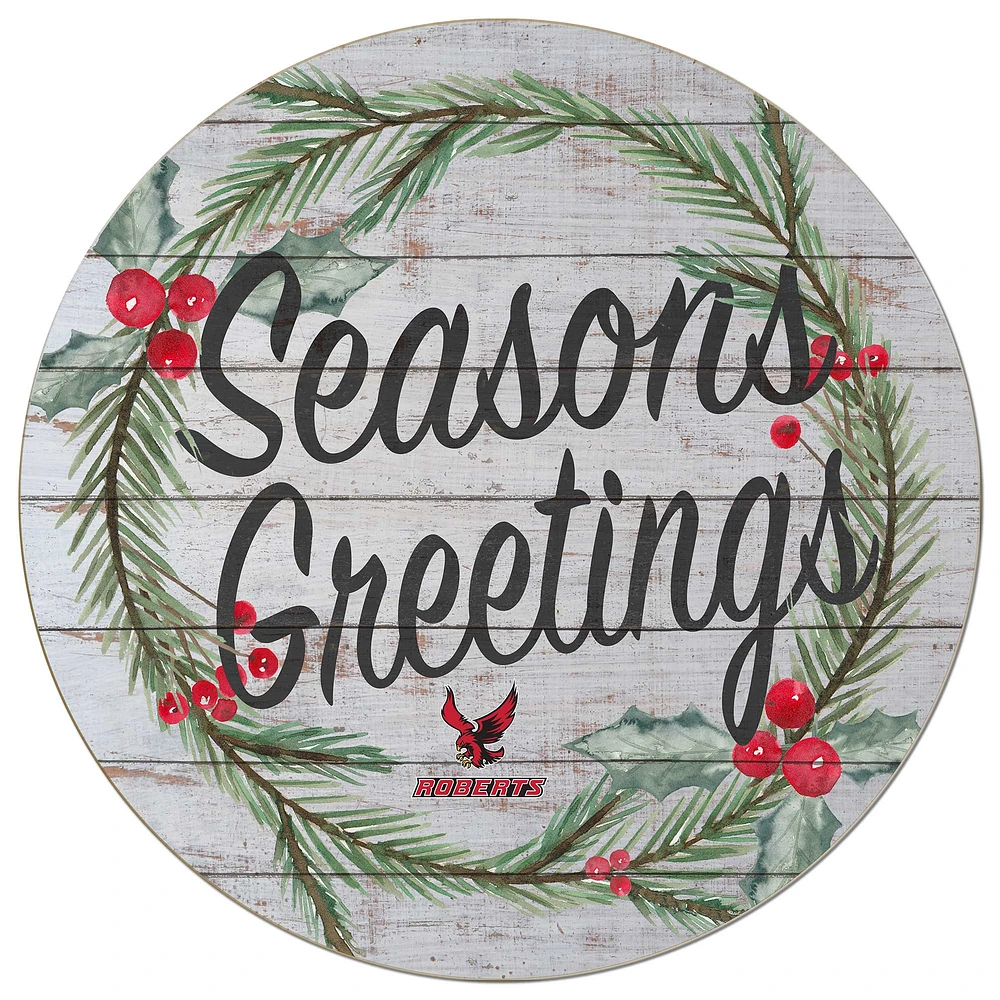 Roberts Wesleyan Redhawks 20'' x 20'' Season's Greetings Circle