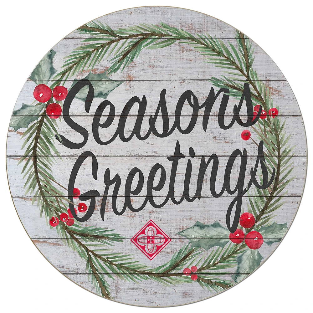 Saint Martin's Saints 20'' x 20'' Season's Greetings Circle