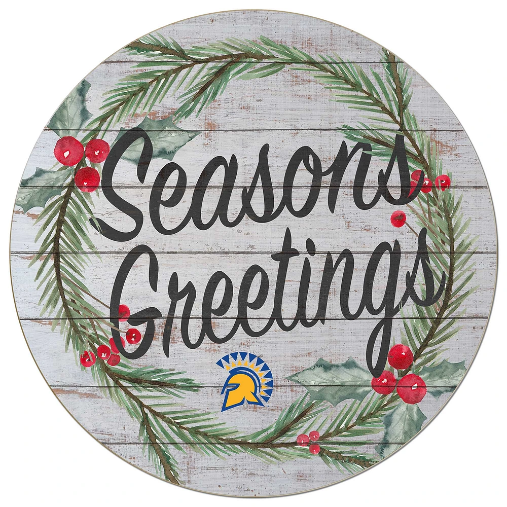 San Jose State Spartans 20'' x 20'' Season's Greetings Circle