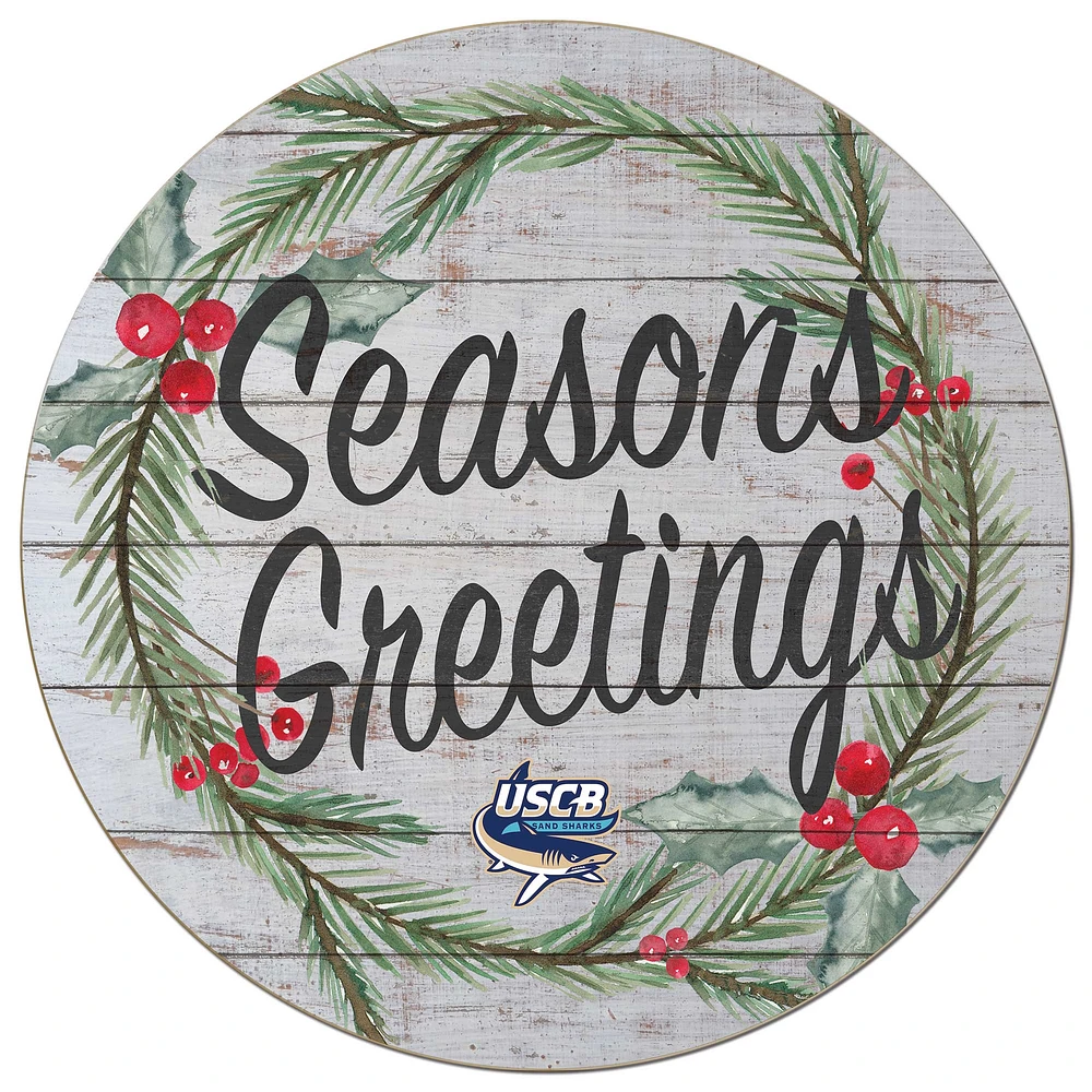 South Carolina Beaufort Sand Sharks 20'' x 20'' Season's Greetings Circle