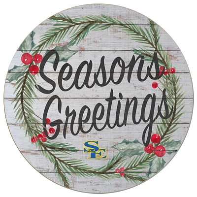 Southeastern Oklahoma State Savage Storm 20'' x 20'' Season's Greetings Circle