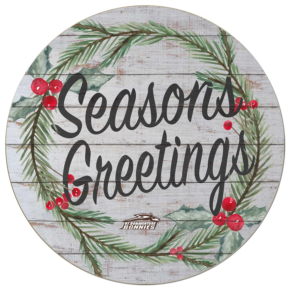 St. Bonaventure Bonnies 20'' x 20'' Season's Greetings Circle