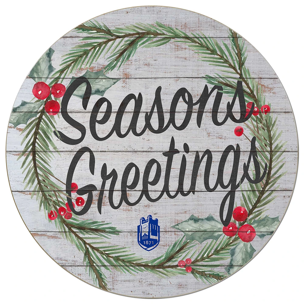 SUNY Geneseo Knights 20'' x 20'' Season's Greetings Circle