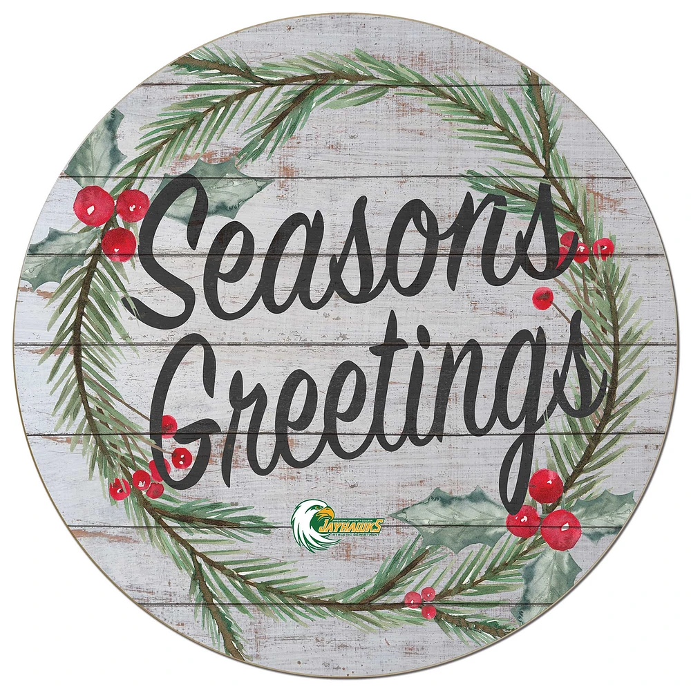 SUNY Jamestown Community College 20'' x 20'' Season's Greetings Circle